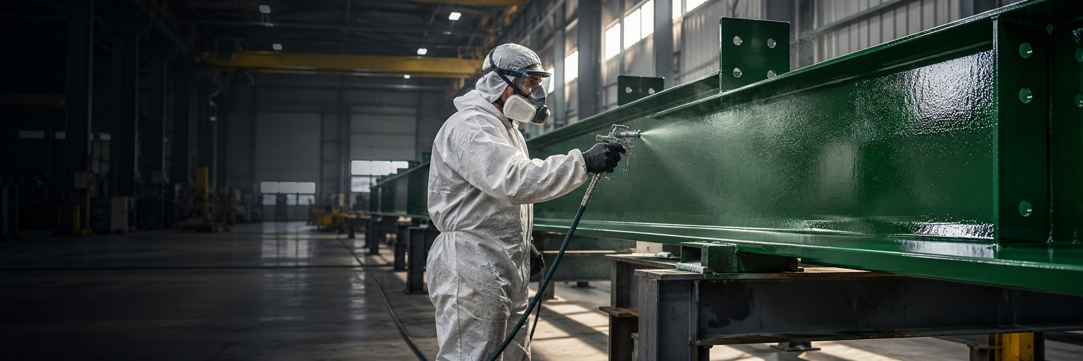 Aplicarea vopselei pe structuri metalice